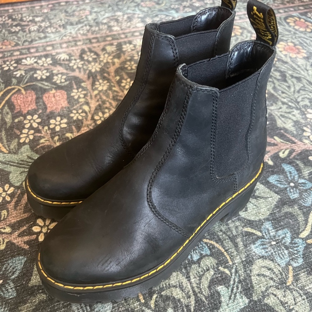 Dr. Martens Black Leather Rometty Chelsea Boots